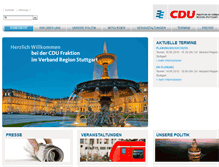Tablet Screenshot of cdu-region-stuttgart.de
